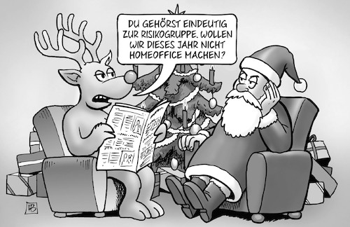 Weihnachten-Homeoffice