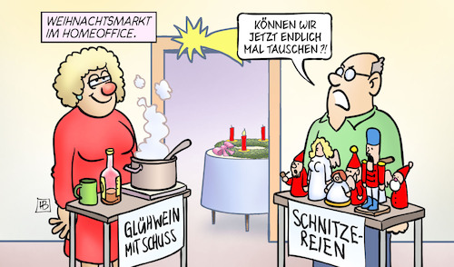 Weihnachtsmarkt-Homeoffice