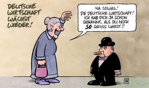 Cartoon: Wirtschaft wächst wieder (medium) by Harm Bengen tagged wirtschaft,wachstum,größe,bruttoinlandsprodukt,bip,statistisches,bundesamt,wirtschaft,wachstum,größe,bruttoinlandsprodukt,bip,statistisches,bundesamt,wirtschaftskrise,aufschwung