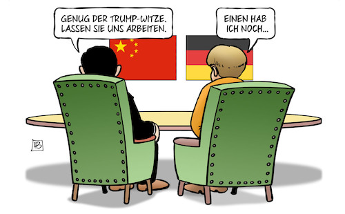 Witze in China By Harm Bengen | Politics Cartoon | TOONPOOL