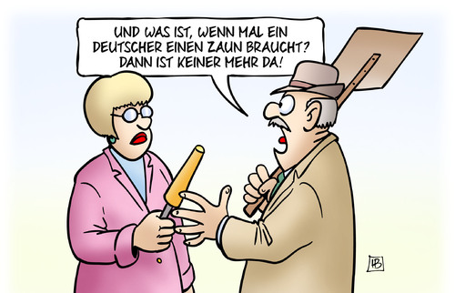 Cartoon: Zäune (medium) by Harm Bengen tagged deutscher,zaun,demonstration,besorgter,bürger,interview,flüchtlinge,ungarn,grenze,asyl,fremdenfeindlichlkeit,rassismus,rechts,nazi,harm,bengen,cartoon,karikatur,deutscher,zaun,demonstration,besorgter,bürger,interview,flüchtlinge,ungarn,grenze,asyl,fremdenfeindlichlkeit,rassismus,rechts,nazi,harm,bengen,cartoon,karikatur