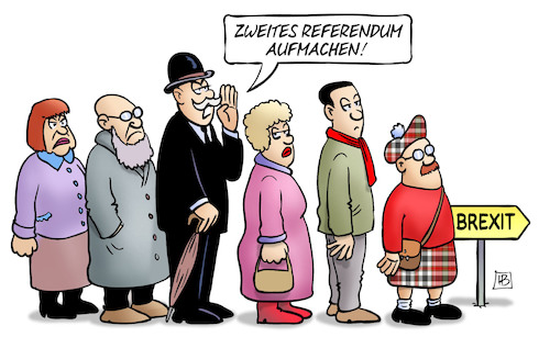 Cartoon: Zweites Referendum (medium) by Harm Bengen tagged brexit,gb,uk,europa,zweites,referendum,volksabstimmung,kasse,schlangestehen,anstehen,harm,bengen,cartoon,karikatur,brexit,gb,uk,europa,zweites,referendum,volksabstimmung,kasse,schlangestehen,anstehen,harm,bengen,cartoon,karikatur