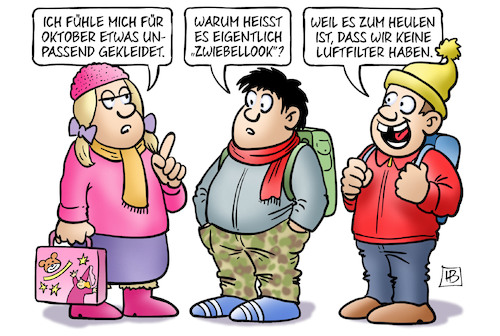 Cartoon: Zwiebellook (medium) by Harm Bengen tagged zwiebellook,oktober,kleidung,kalt,schule,schüler,lüften,heulen,luftfilter,harm,bengen,cartoon,karikatur,zwiebellook,oktober,kleidung,kalt,schule,schüler,lüften,heulen,luftfilter,harm,bengen,cartoon,karikatur