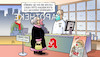 Cartoon: FFP2-Geschenk (small) by Harm Bengen tagged kostenlose,gratis,ffp2,masken,geschenk,einpacken,corona,apotheke,susemil,harm,bengen,cartoon,karikatur