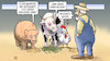 Cartoon: Fleischgipfel (small) by Harm Bengen tagged fleischgipfel,landwirtschaftsministerin,klöckner,schweine,kuh,rindviecher,huhn,bauer,ernährung,corona,tönnies,fleischindustrie,ansichtssache,harm,bengen,cartoon,karikatur