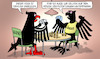 Cartoon: Flüchtlingspoker (small) by Harm Bengen tagged tisch,unbequem,adler,bundesadler,pokern,kartenspiel,bund,länder,rücken,flüchtlinge,migration,harm,bengen,cartoon,karikatur