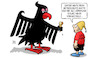 Cartoon: Hitzeschutz (small) by Harm Bengen tagged hilfe,hitzeschutz,kommune,bundesadler,adler,eis,michel,kind,harm,bengen,cartoon,karikatur