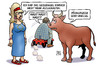 Cartoon: Maut und EU (small) by Harm Bengen tagged maut,eu,europa,stier,dobrindt,pkw,verkehrsminister,csu,gequengel,kind,pädagogisch,harm,bengen,cartoon,karikatur