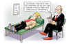 Cartoon: Michels Psyche (small) by Harm Bengen tagged corona,trauma,kriegsangst,psychiater,psychologe,couch,russland,ukraine,krieg,einmarsch,angriff,harm,bengen,cartoon,karikatur