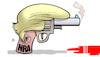 Cartoon: Trump und NRA (small) by Harm Bengen tagged trump nra national rifle association paris waffen weapons blut blood harm bengen cartoon karikatur