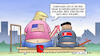 Cartoon: Trumps Absage (small) by Harm Bengen tagged geburtstag sandkasten kinder einladen bolton sicherheitsberater erlaubnis trump usa kim nordkorea treffen frieden absage krieg harm bengen cartoon karikatur