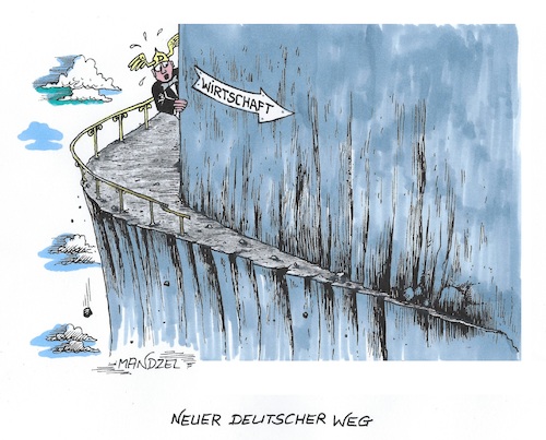 Cartoon: Abstieg (medium) by mandzel tagged deutschland,ampel,abstieg,wirtschaft,politik,infrastruktur,digitalisierung,fachkräftemangel,medizin,pflege,schulen,deutschland,ampel,abstieg,wirtschaft,politik,infrastruktur,digitalisierung,fachkräftemangel,medizin,pflege,schulen