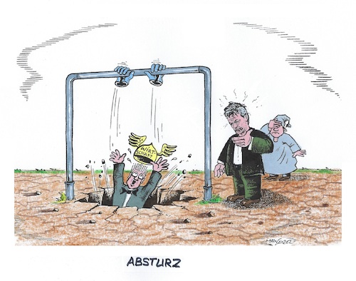 Cartoon: Abwärtstrend (medium) by mandzel tagged deutschland,konjunktur,habeck,unfähigkeit,kriege,misswirtschaft,energie,fehlausgaben,facharbeitermangel,deutschland,konjunktur,habeck,unfähigkeit,kriege,misswirtschaft,energie,fehlausgaben,facharbeitermangel