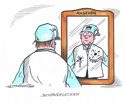 Cartoon: Fremdenhass in Deutschland (medium) by mandzel tagged tröglitz,fremdenhass,image,michel,anschlag,tröglitz,fremdenhass,image,michel,anschlag