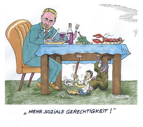 Cartoon: Geteiltes Deutschland (medium) by mandzel tagged deutschland,konjunktur,ampel,lindner,sozialvorhaben,armut,reichtum,deutschland,konjunktur,ampel,lindner,sozialvorhaben,armut,reichtum