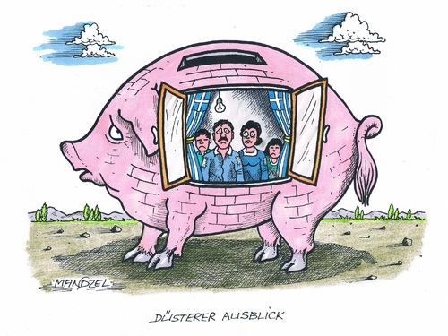 Cartoon: Griechisches Sparprogramm (medium) by mandzel tagged sparprogramm,sparschwein,griechenland,entbehrungen,demütigung,sparprogramm,sparschwein,griechenland,entbehrungen,demütigung