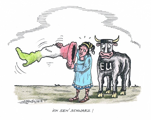 Cartoon: Italien - Düstere Aussichten (medium) by mandzel tagged italien,regierungsbildung,rom,eu,zukunftsängste,ungewissheiten,italien,regierungsbildung,rom,eu,zukunftsängste,ungewissheiten