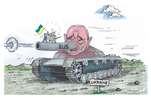 Cartoon: Kriegstanz auf der Nase (medium) by mandzel tagged russland,ukraine,krieg,provokation,russland,ukraine,krieg,provokation