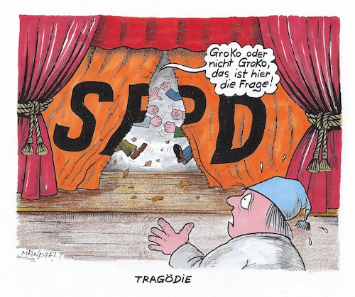 Cartoon: Mitglieder-Votum der SPD (medium) by mandzel tagged spd,groko,mitgliederentscheid,parteien,deutschland,regierungsbildung,spd,groko,mitgliederentscheid,parteien,deutschland,regierungsbildung