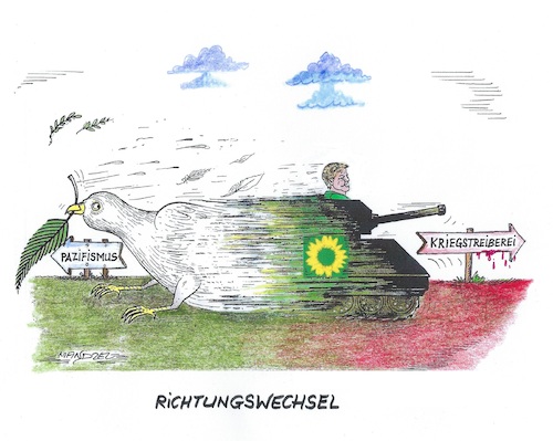 Cartoon: Wende der Grünen (medium) by mandzel tagged habeck,die,grünen,atomkraft,längere,laufzeiten,energiemangel,krieg,selenskyj,ukraine,habeck,die,grünen,atomkraft,längere,laufzeiten,energiemangel,krieg,selenskyj,ukraine