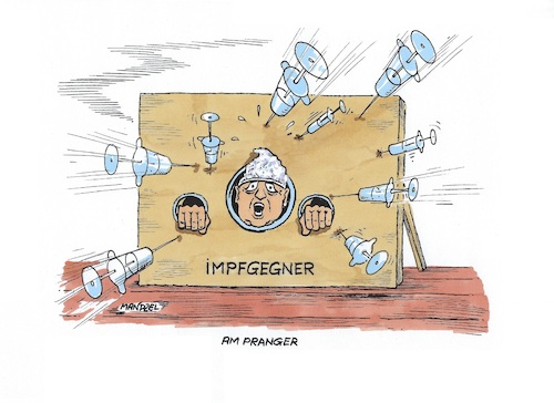 Cartoon: Zielscheibe (medium) by mandzel tagged corona,pandemie,panik,chaos,hysterie,pleiten,wirtschaft,finanzen,angst,deutschland,mandzel,karikatur,merke,impfung,verschwörerl,corona,pandemie,panik,chaos,hysterie,pleiten,wirtschaft,finanzen,angst,deutschland,mandzel,karikatur,merke,impfung,verschwörerl