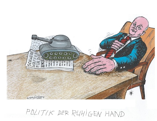 Cartoon: Zögerlicher Scholz (medium) by mandzel tagged scholz,putin,krieg,ukraine,waffen,politik,russland,verteidigung,sanktionen,scholz,putin,krieg,ukraine,waffen,politik,russland,verteidigung,sanktionen