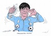 Cartoon: Die erste Schlappe (small) by mandzel tagged wm,fußball,löw,mexiko,deutschland,fehlstart