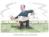 Cartoon: Martinsgans (small) by mandzel tagged scholz,kanzler,merz,politik,spd,cdu,deutschland,chaos,neuwahlen