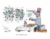 Cartoon: Syrien im Visier (small) by mandzel tagged syrien,zielscheibe,usa