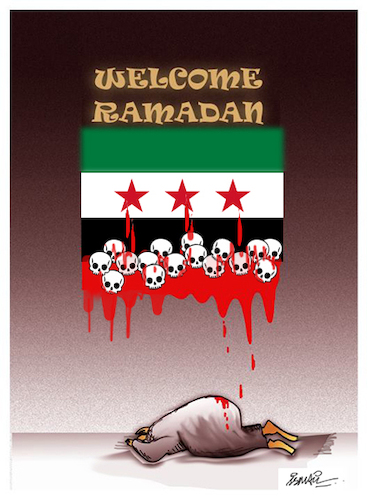 Cartoon: Massacres in Syria (medium) by ismail dogan tagged syria