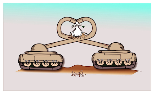 Cartoon: No War (medium) by ismail dogan tagged war