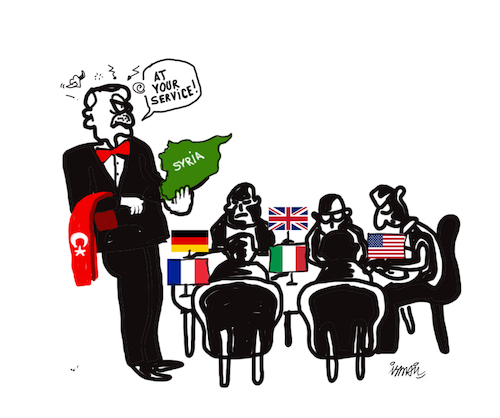 Cartoon: Summit on syria (medium) by ismail dogan tagged summit,on,syria