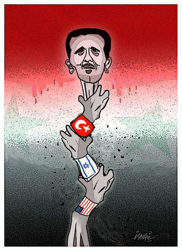 Cartoon: War in Syria (medium) by ismail dogan tagged syria