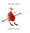 Cartoon: The Day after (small) by ismail dogan tagged valentines,day