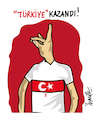 Cartoon: Türkiye won (small) by ismail dogan tagged uefa,euro2024