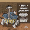 Cartoon: Spirit (small) by Miguelez tagged spirit,marsrover,nasa,mars,astronomie,wissenschaft