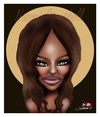 Cartoon: NAOMI CAMPBELL (small) by saadet demir yalcin tagged syalcin