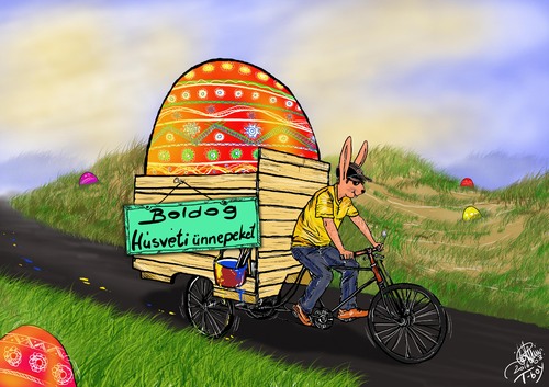 Cartoon: HAPPY EASTER (medium) by T-BOY tagged happy,easter