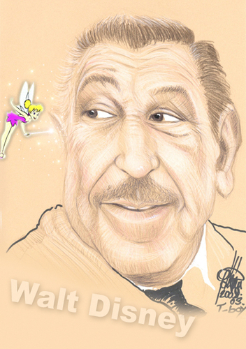 Cartoon: WALT DISNEY (medium) by T-BOY tagged disney