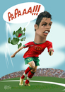 Cartoon: cristiano ronaldo (small) by geomateo tagged cristiano ronaldo football caricature digital portugal