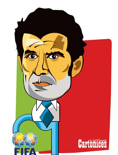 Cartoon: Figo a Presidente da FIFA (medium) by jose sarmento tagged figo,presidente,da,fifa