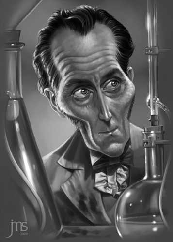 Cartoon: Lugosi (medium) by JMSartworks tagged painter,sai,paintool,hollywood,filmmakers,actors,caricature