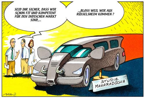 Automobilbau In Indien By Pohlenz Business Cartoon Toonpool