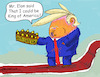 Cartoon: King of America (small) by dbaldinger tagged trump usa