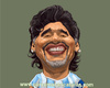 Cartoon: Maradona (small) by carcoma tagged football legend diego maradona carcoma caricatura caricature sport deporte futbol argentina boca napoli barcelona