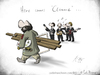 Cartoon: Here Comes Cezanne (small) by Carlo Büchner tagged kalauer,cezanne,the,beatles,mccartney,lennon,harrison,star,2015,carlo,büchner,arts,ray,cartoon,joke,wortspiel,painter,maler,satire,gag,paul