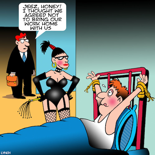 Cartoon: Dominatrix (medium) by toons tagged work,from,home,bondage,dominatrix,whipping,kinky,work,from,home,bondage,dominatrix,whipping,kinky