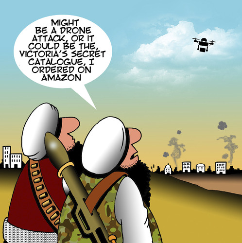 Drone attack