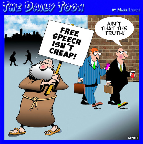 freedom speech cartoon