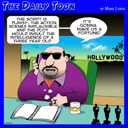 Hollywood By toons | Media & Culture Cartoon | TOONPOOL